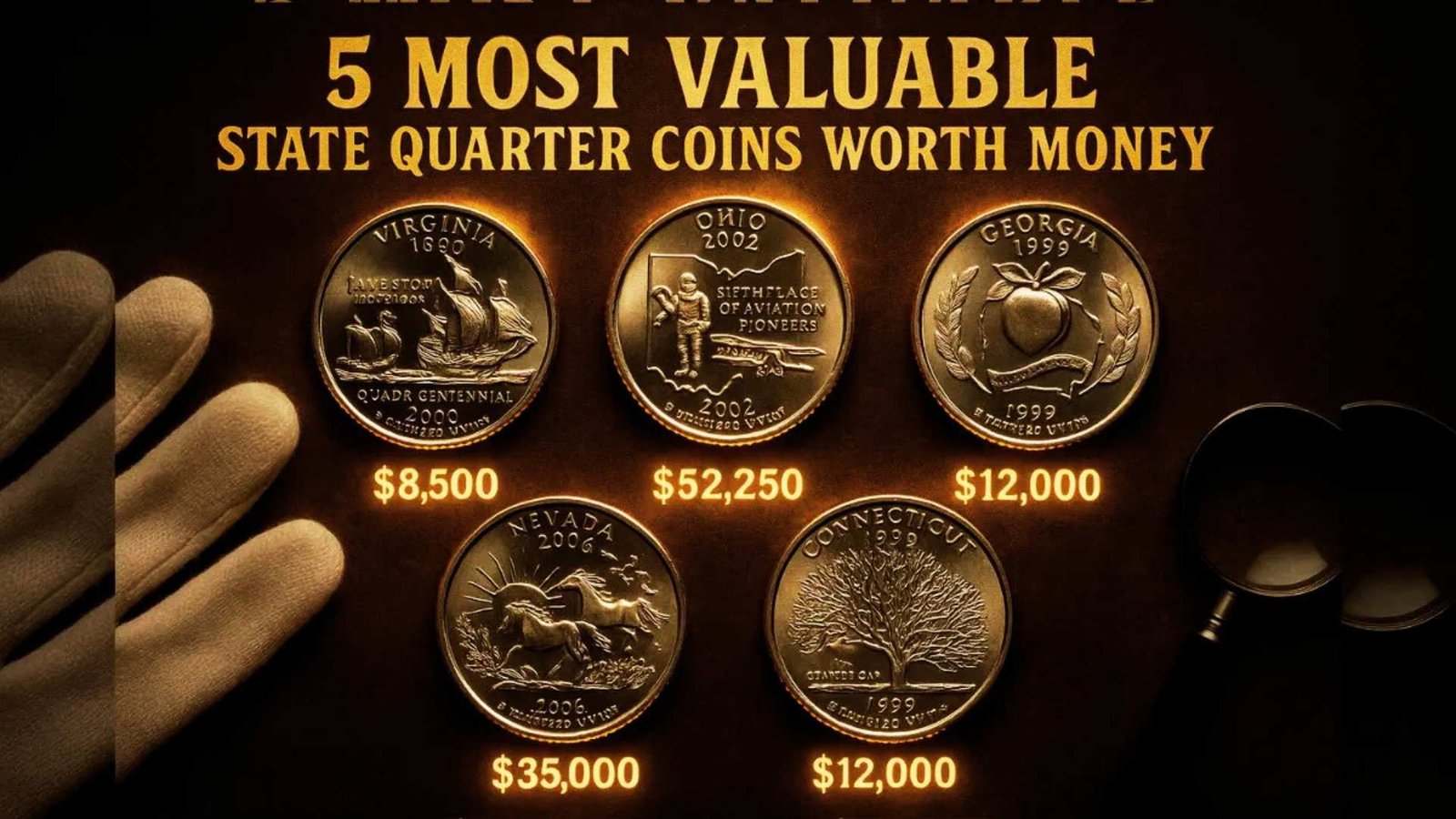 5 Most Valuable State Quarter Coins That Could Be Worth Money