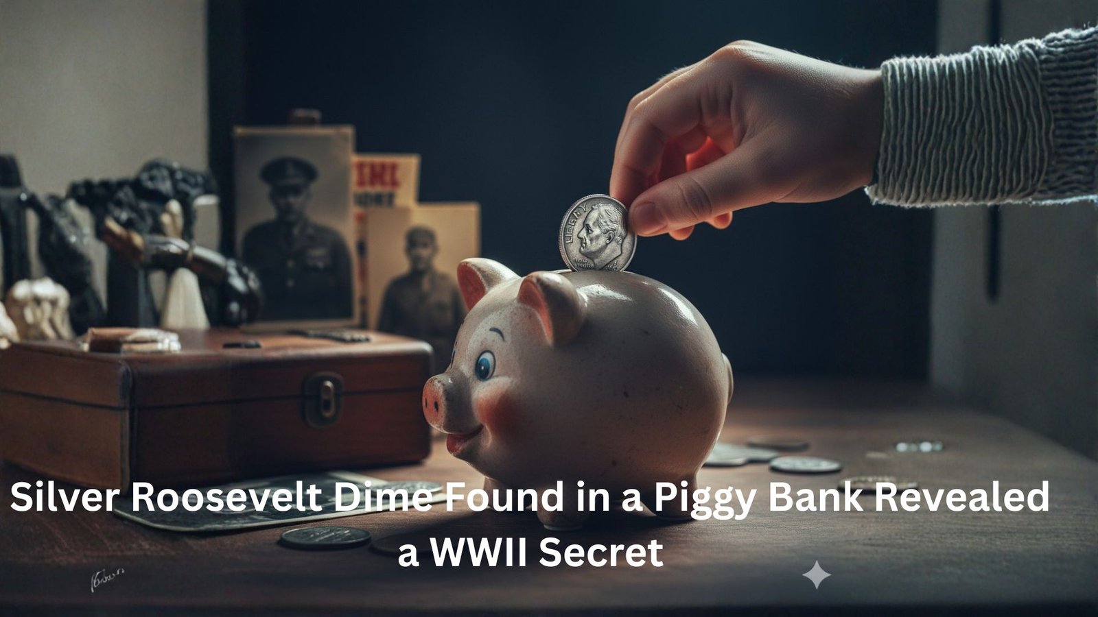Silver Roosevelt Dime Found in a Piggy Bank Revealed a WWII Secret
